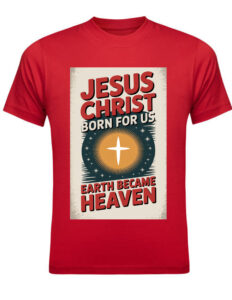 christmas radium RED t-shirt