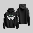 REBEL DINOSAUR Cotton Hoodie – Radium Printed Edition